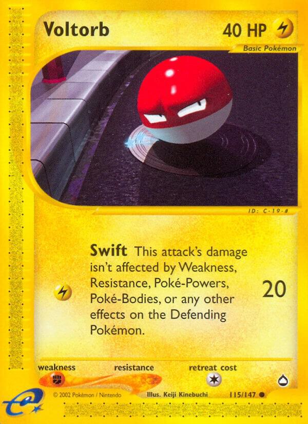 Pokemon Voltorb 115/147 Aquapolis