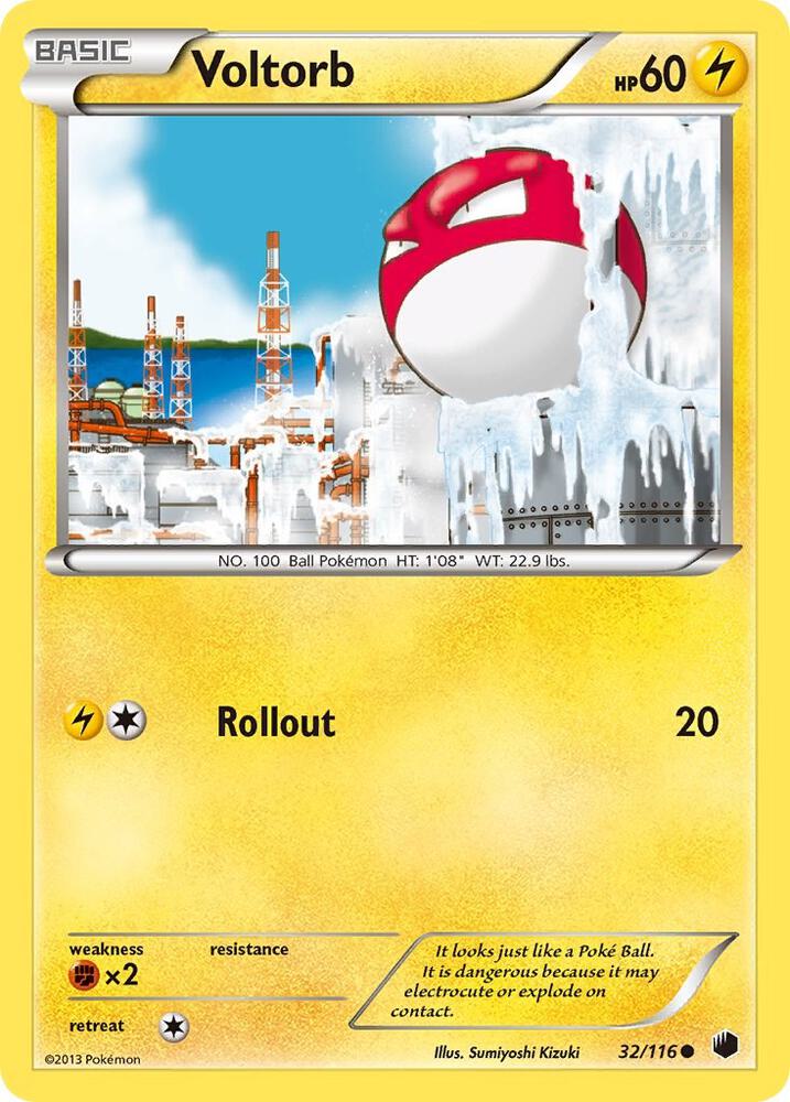 Pokemon Voltorb 32/116 Plasma Freeze