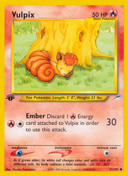 Pokemon Vulpix 91/105 Neo Destiny