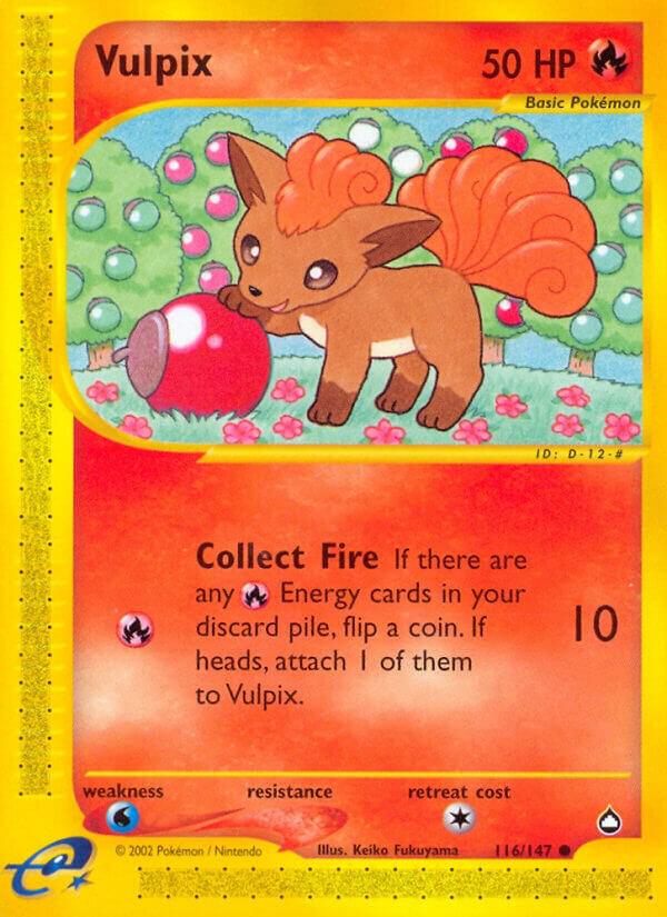 Pokemon Vulpix 116/147 Aquapolis