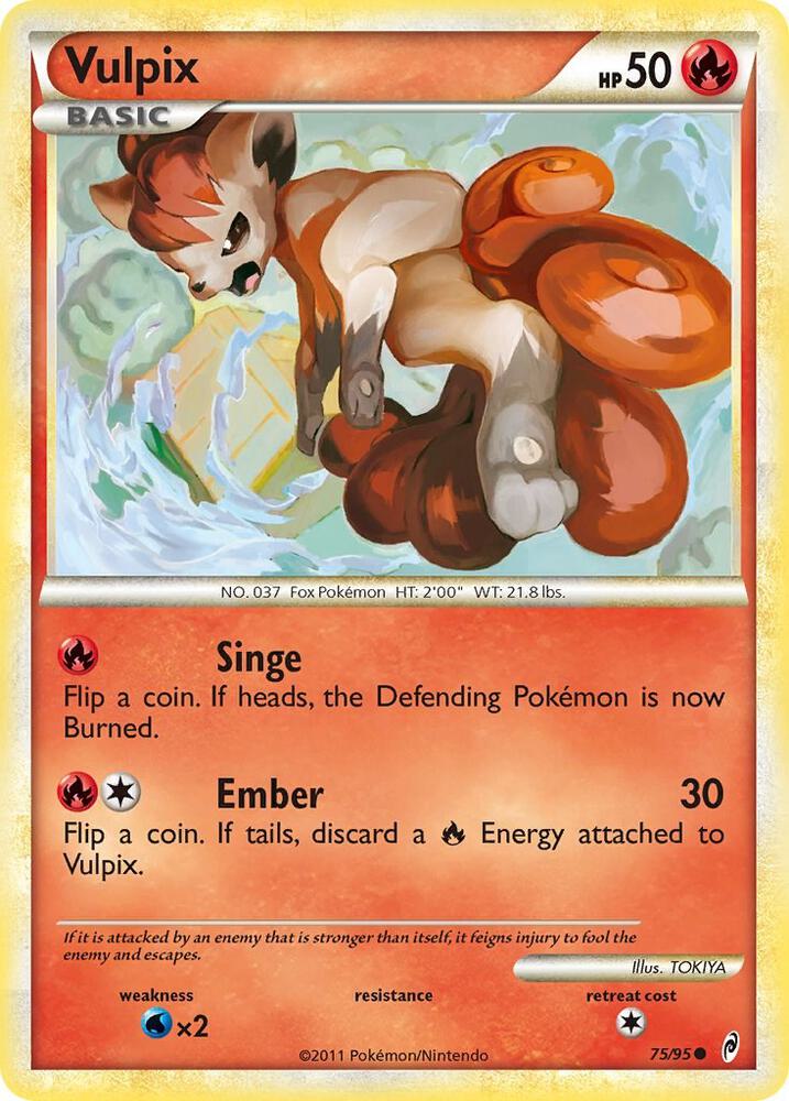 Pokemon Vulpix 75/95 Call of Legends