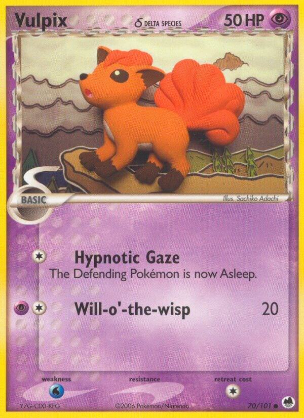 Pokemon Vulpix δ 70/101 Dragon Frontiers