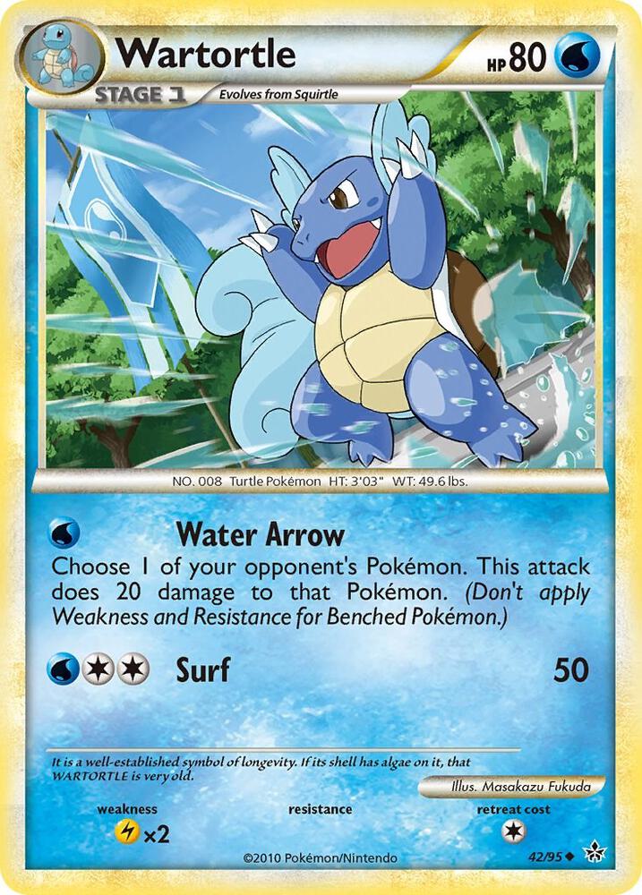 Pokemon Wartortle 42/95 Unleashed