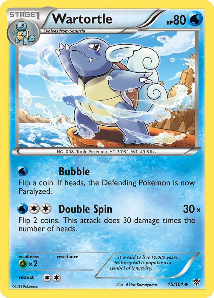 Pokemon Wartortle 15/101 Plasma Blast