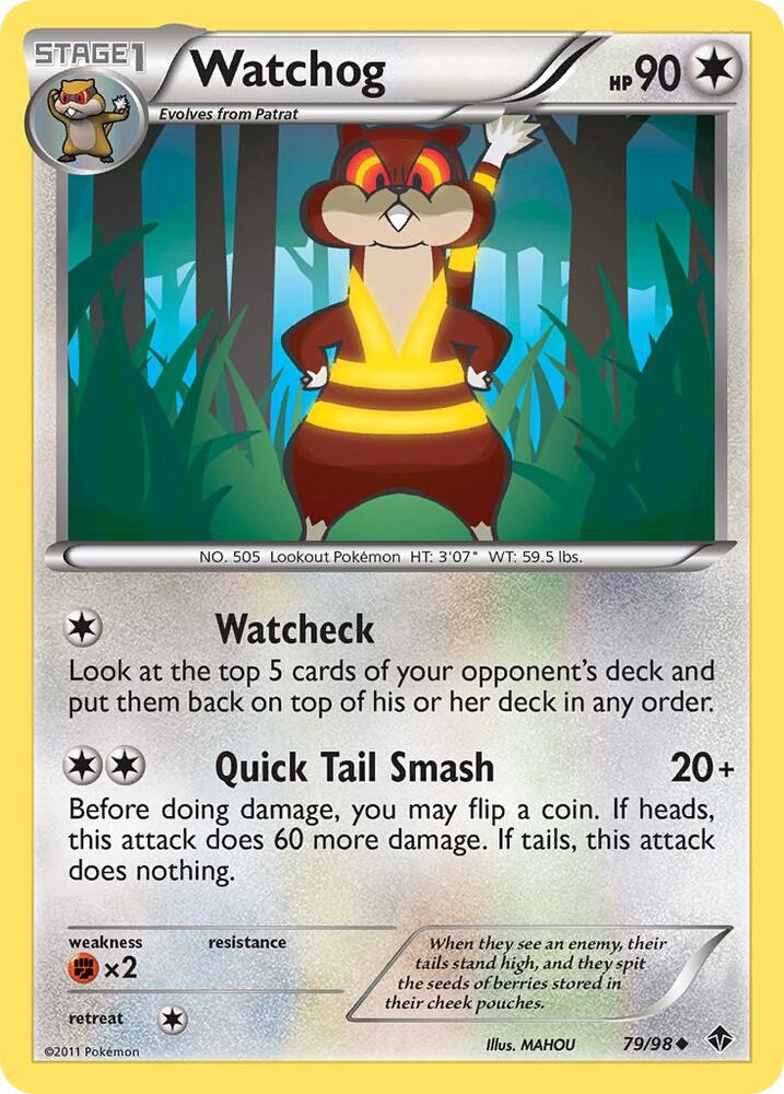 Pokemon Watchog 79/98 Emerging Powers
