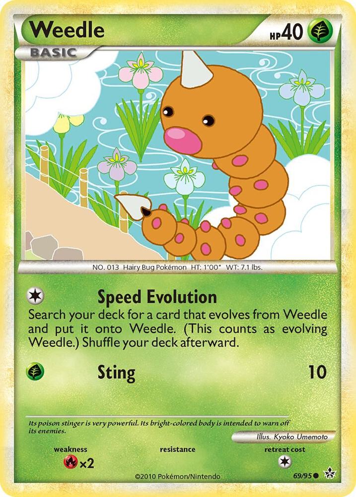 Pokemon Weedle 69/95 Unleashed