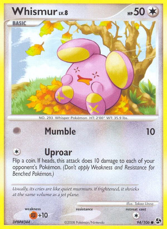 Pokemon Whismur 94/106 Great Encounters