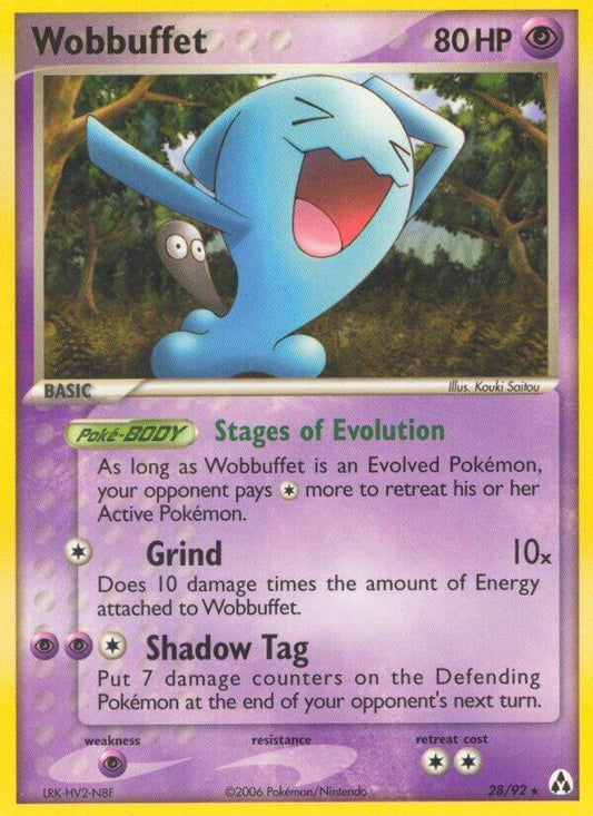 Pokemon Wobbuffet 28/92 Legend Maker