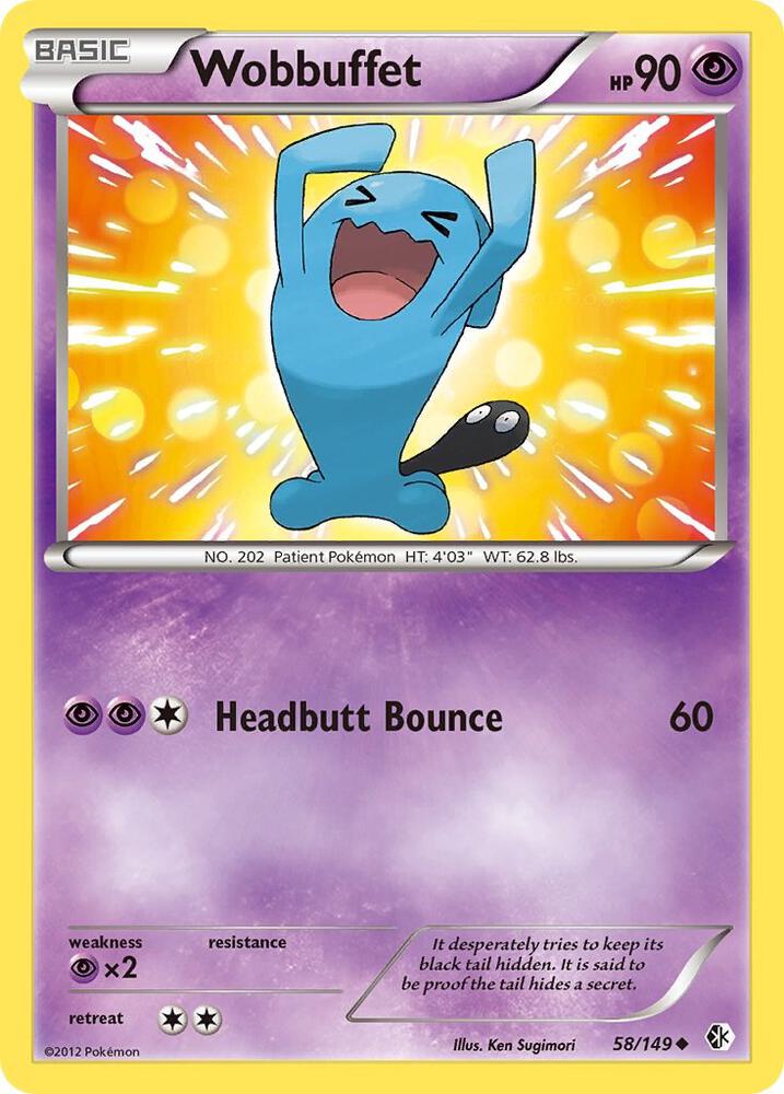 Pokemon Wobbuffet 58/149 Boundaries Crossed