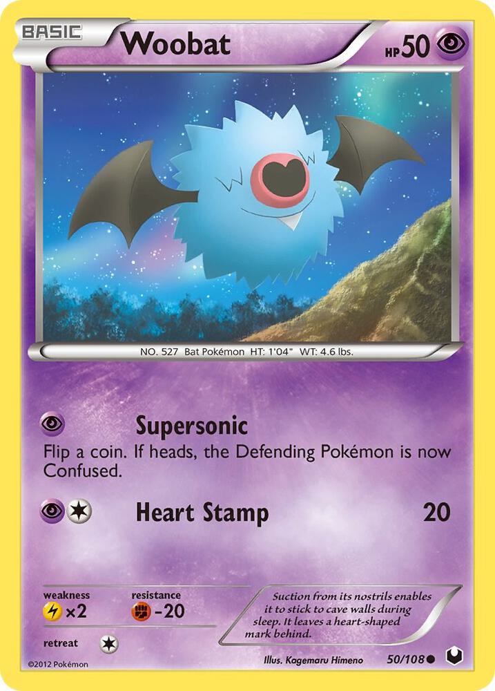 Pokemon Woobat 50/108 Dark Explorers