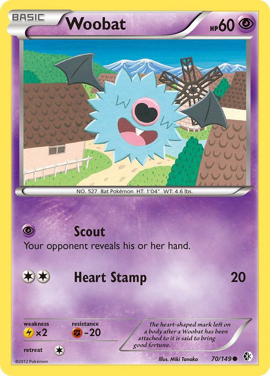 Pokemon Woobat 70/149 Boundaries Crossed
