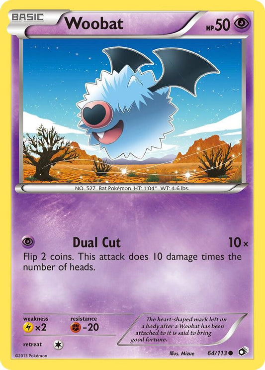 Pokemon Woobat 64/113 Legendary Treasures