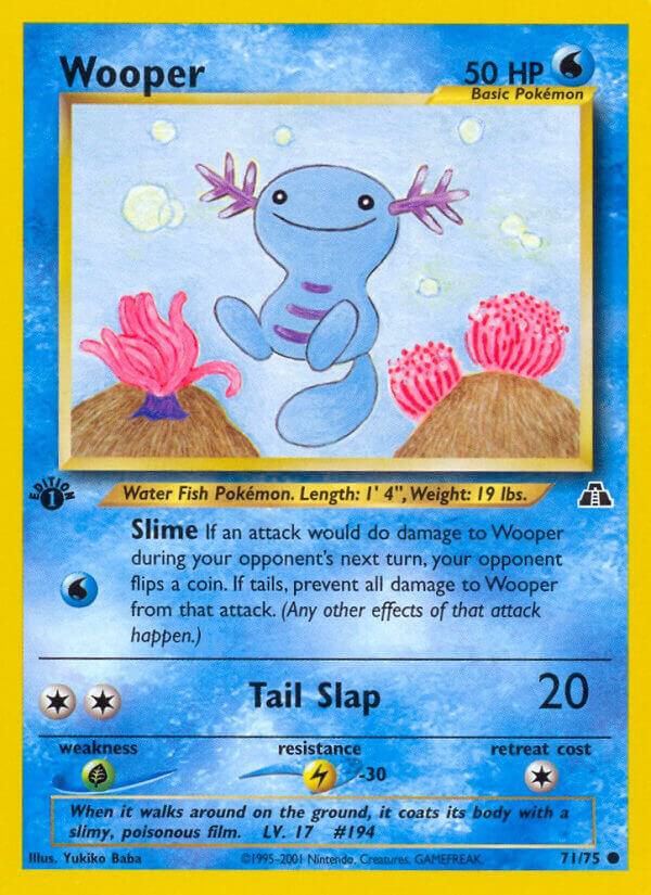 Pokemon Wooper 71/75 Neo Discovery