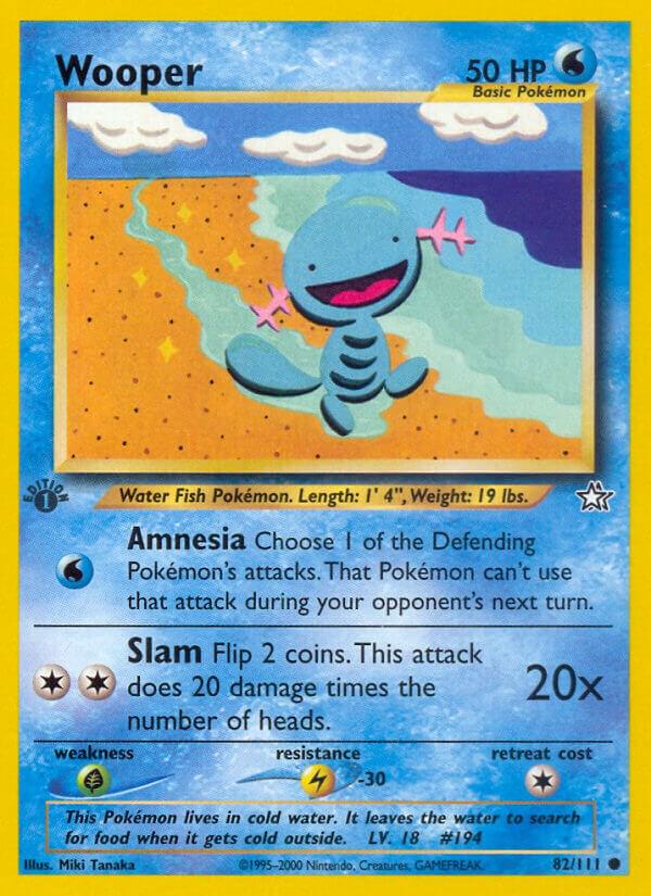 Pokemon Wooper # 82 Neo Genesis