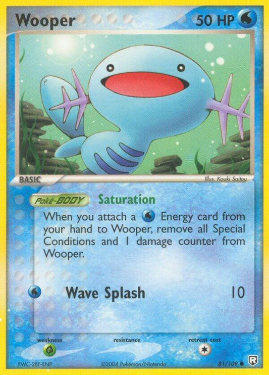 Pokemon Wooper 81/109 Team Rocket Returns