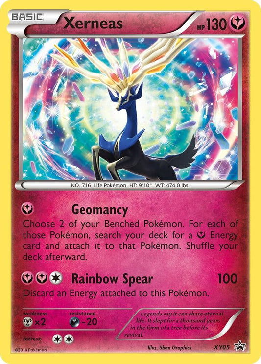 Pokemon Xerneas XY05 XY Black Star Promos