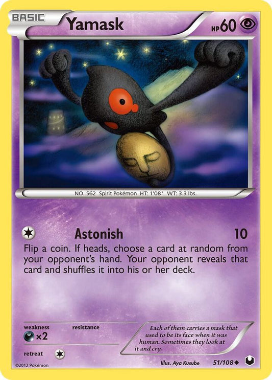 Pokemon Yamask 51/108 Dark Explorers