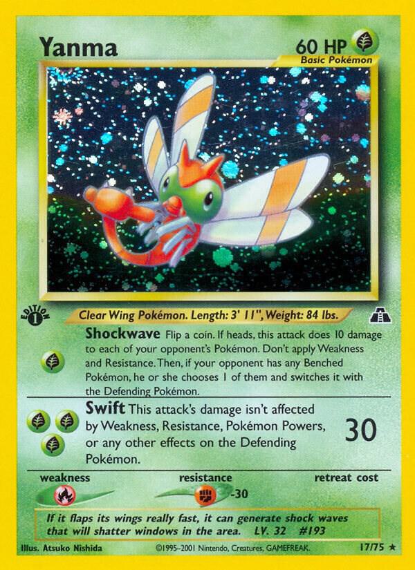 Pokemon Yanma 17/75 Neo Discovery
