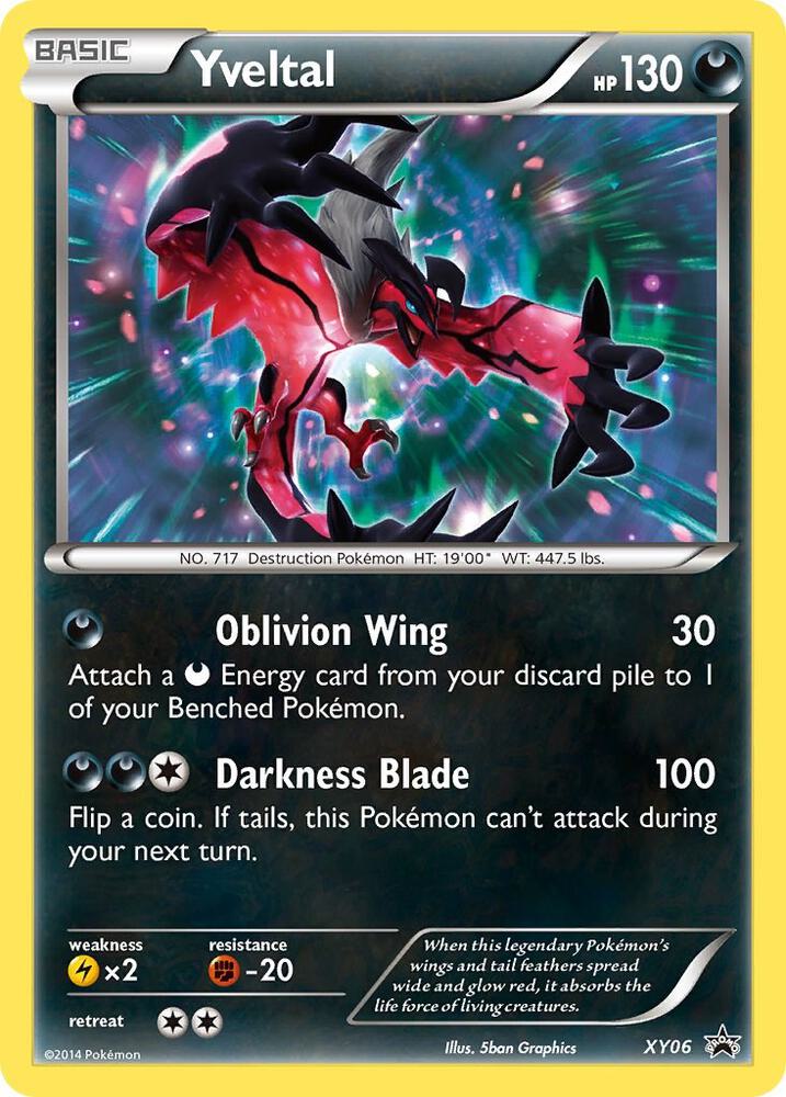 Pokemon Yveltal XY06 XY Black Star Promos