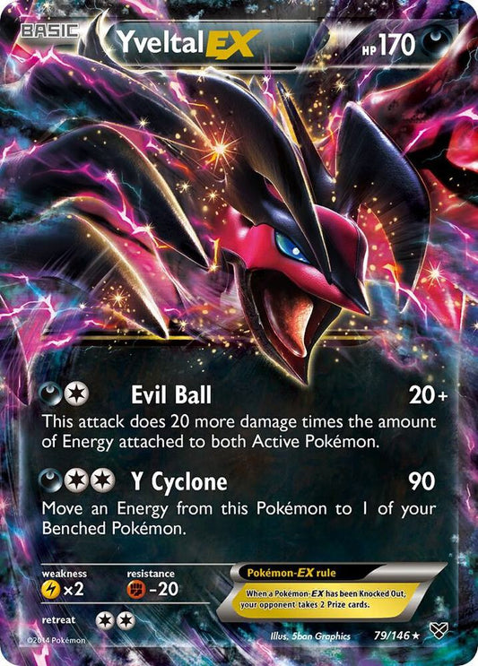 Pokemon Yveltal EX 79/146 XY