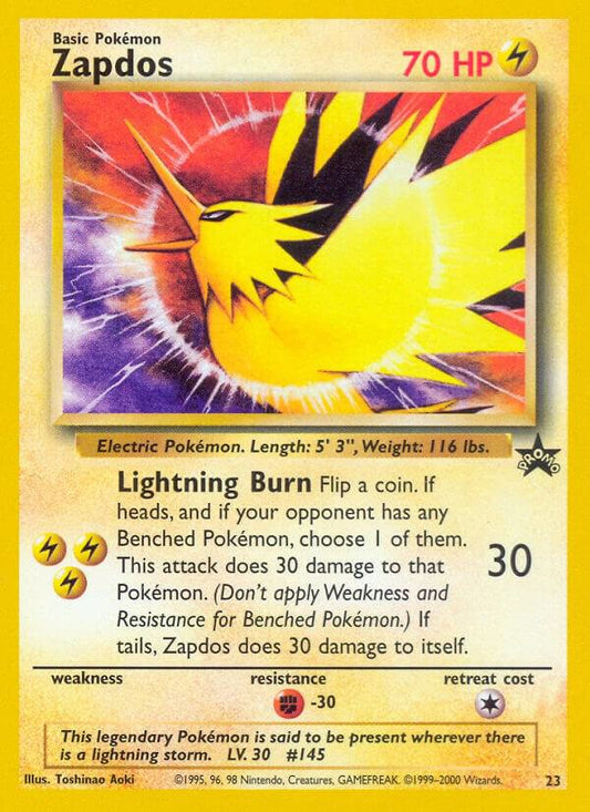 Pokemon Zapdos #23 WOTC Promo