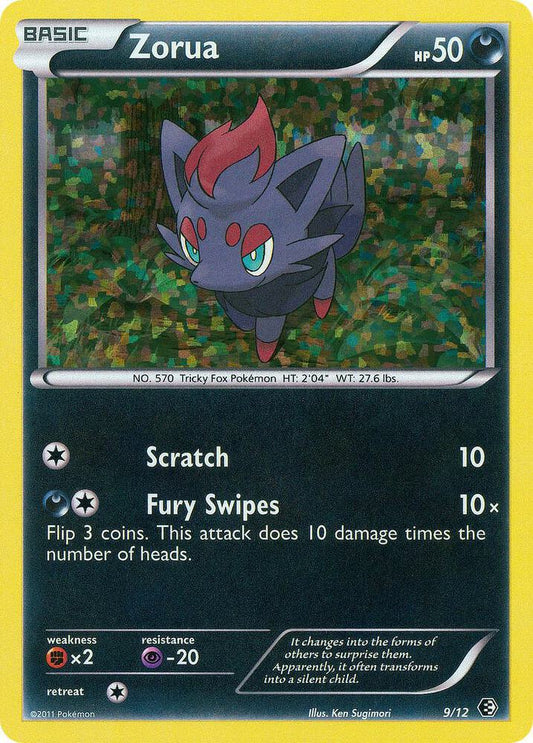 Pokemon Zorua 9/12 McDonald's Collection 2011