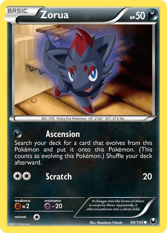 Pokemon Zorua 69/108 Dark Explorers