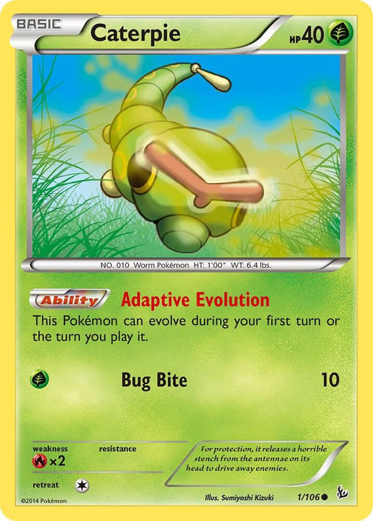 Pokemon Caterpie 1/106 Flashfire