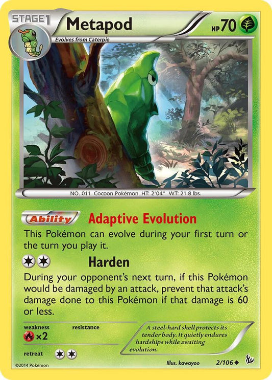 Pokemon Metapod 2/106 Flashfire