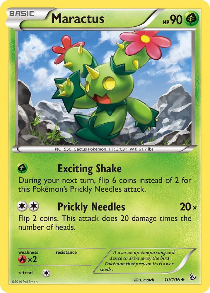Pokemon Maractus 10/106 Flashfire
