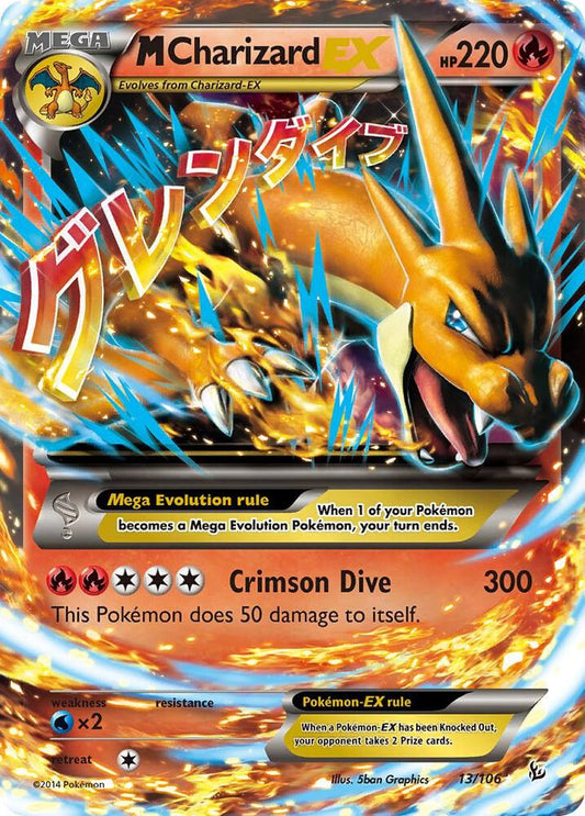 Pokemon M Charizard EX 13/106 Flashfire