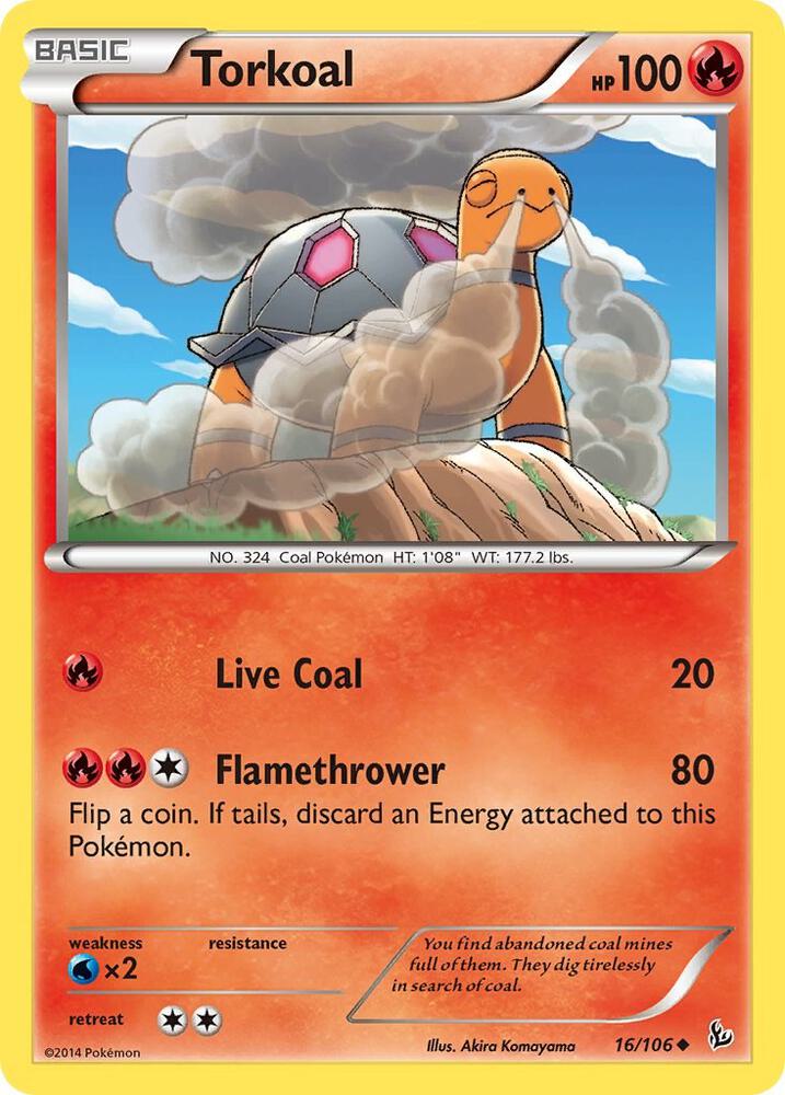 Pokemon Torkoal 16/106 Flashfire
