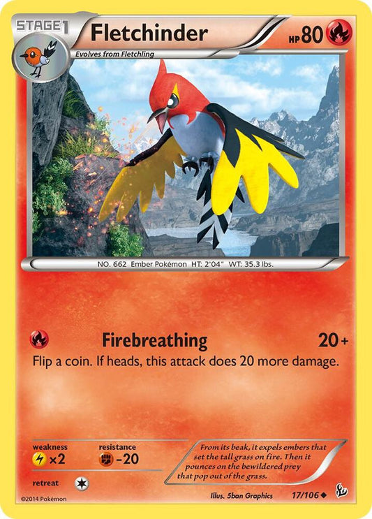 Pokemon Fletchinder 17/106 Flashfire