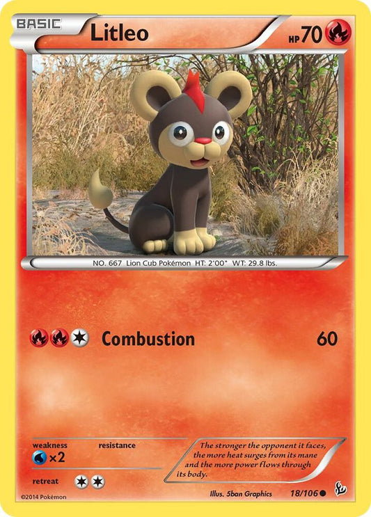 Pokemon Litleo 18/106 Flashfire