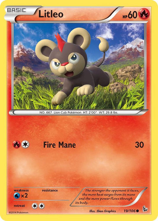 Pokemon Litleo 19/106 Flashfire