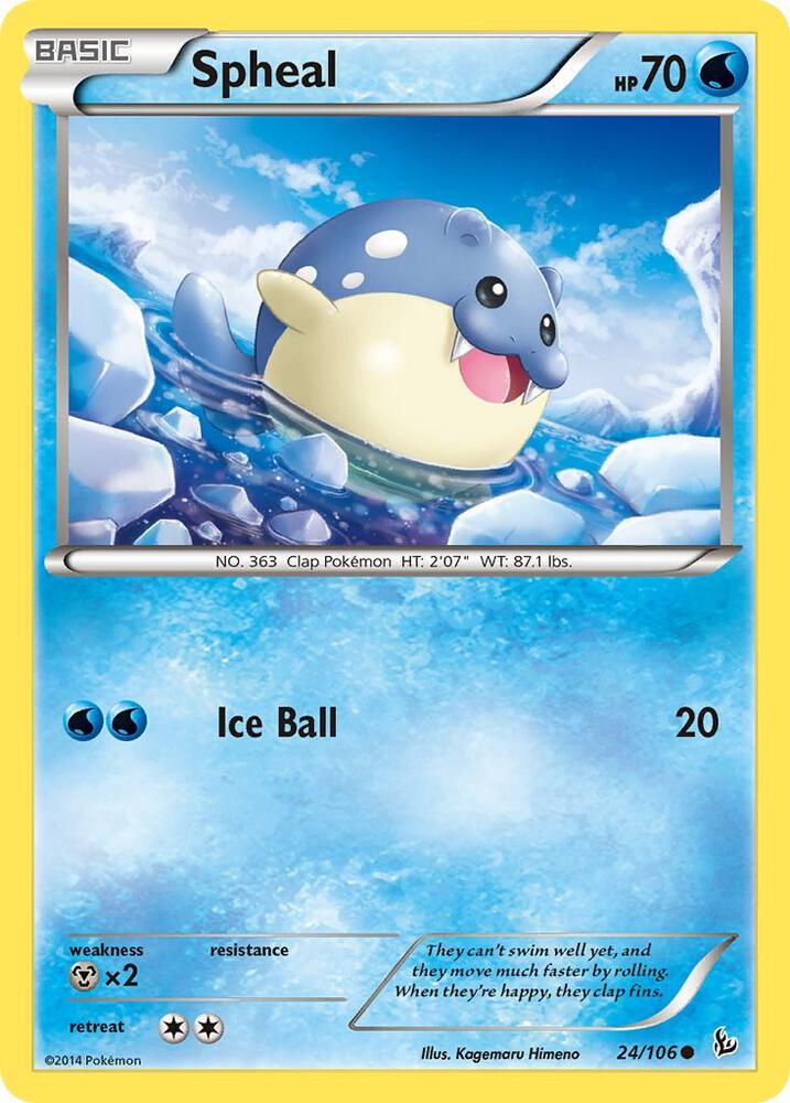 Pokemon Spheal 24/106 Flashfire