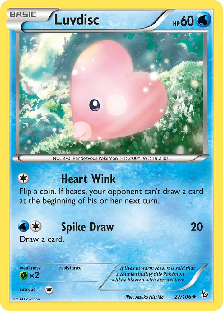 Pokemon Luvdisc 27/106 Flashfire