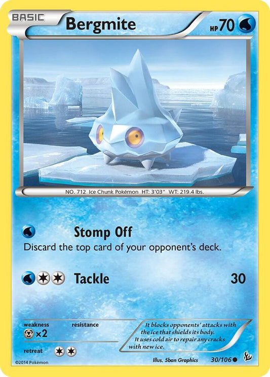 Pokemon Bergmite 30/106 Flashfire