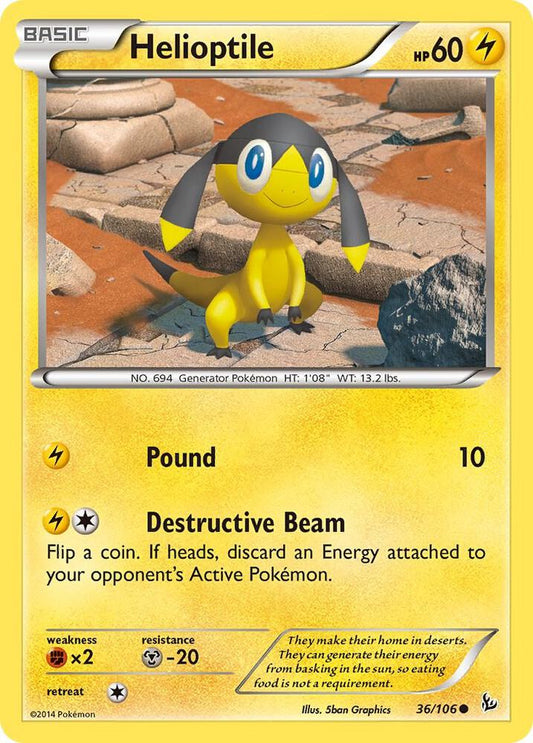 Pokemon Helioptile 36/106 Flashfire