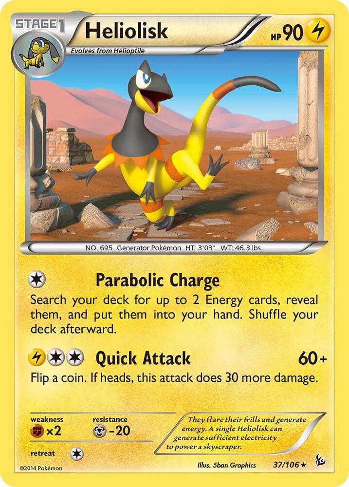 Pokemon Heliolisk 37/106 Flashfire