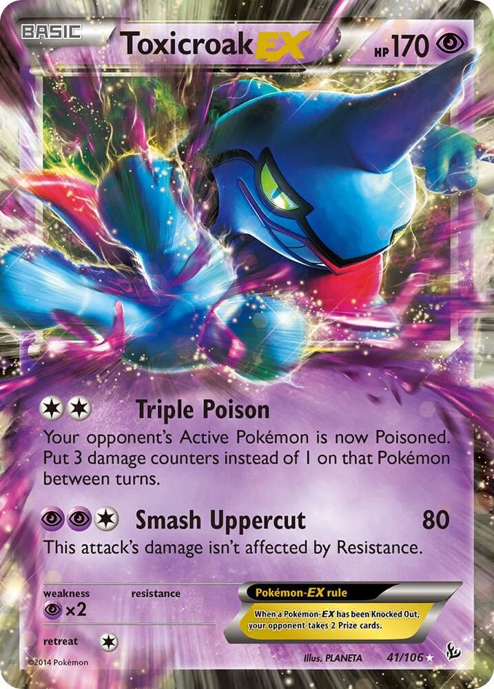 Pokemon Toxicroak EX 41/106 Flashfire