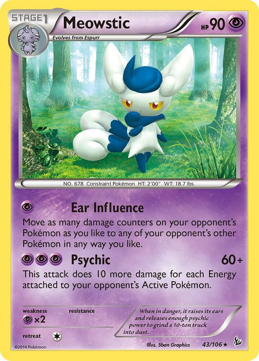 Pokemon Meowstic 43/106 Flashfire