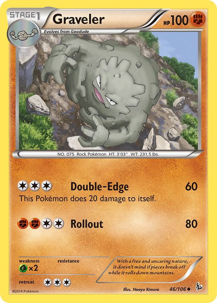 Pokemon Graveler 46/106 Flashfire