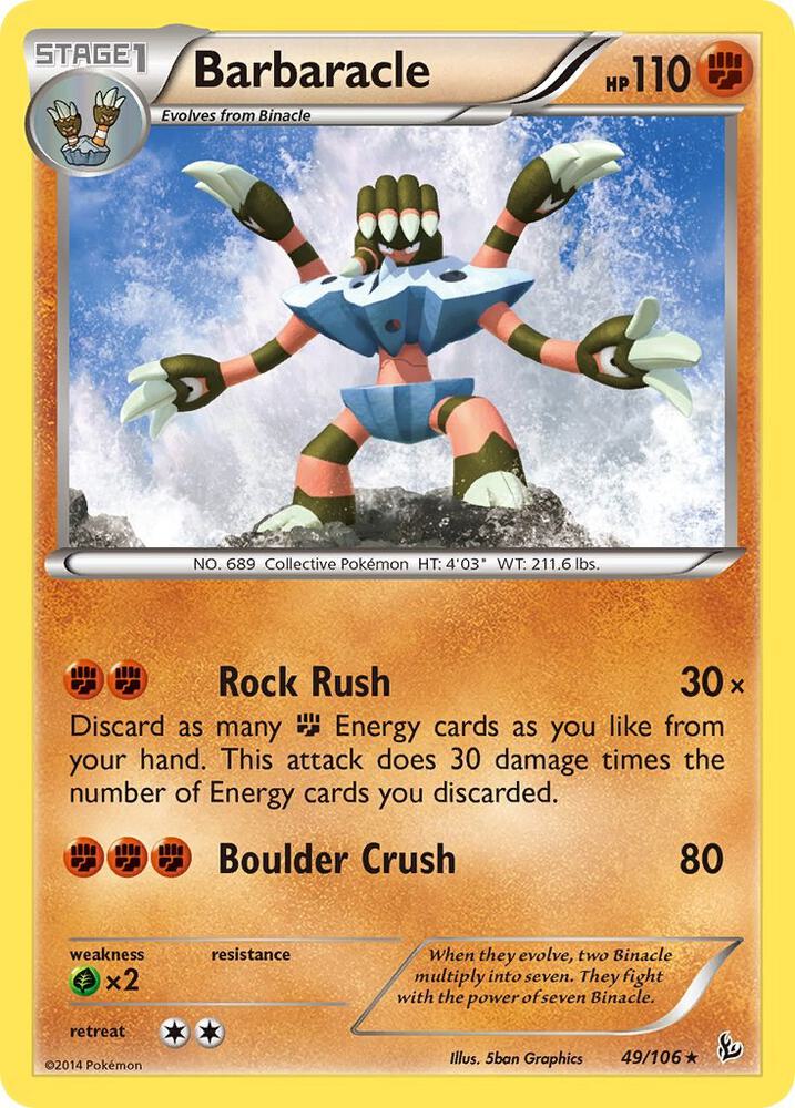Pokemon Barbaracle 49/106 Flashfire