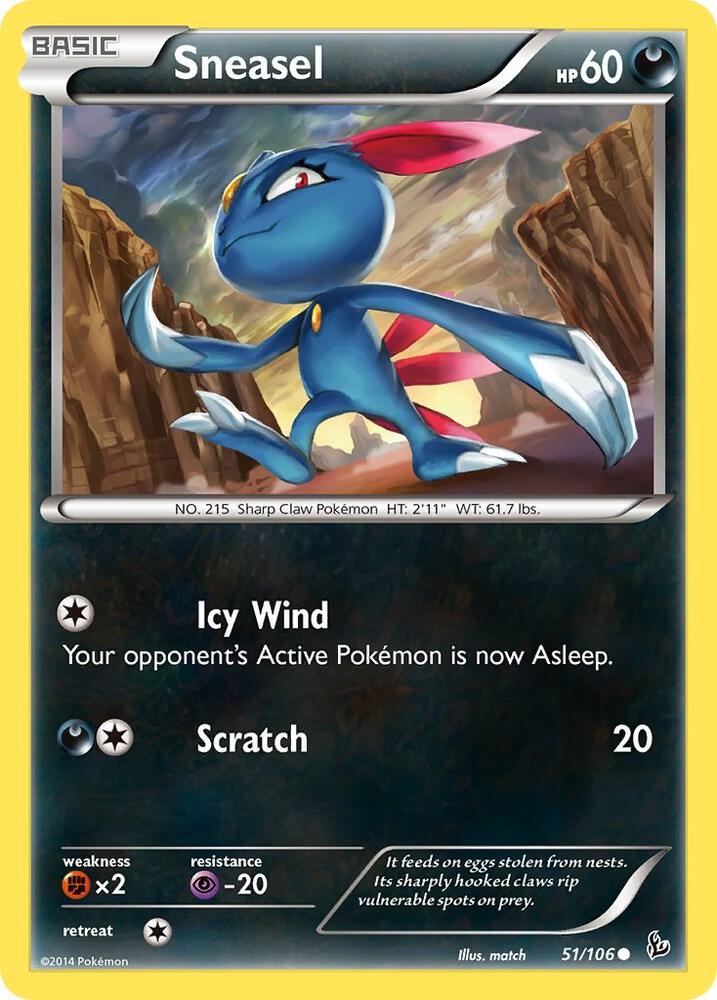 Pokemon Sneasel 51/106 Flashfire