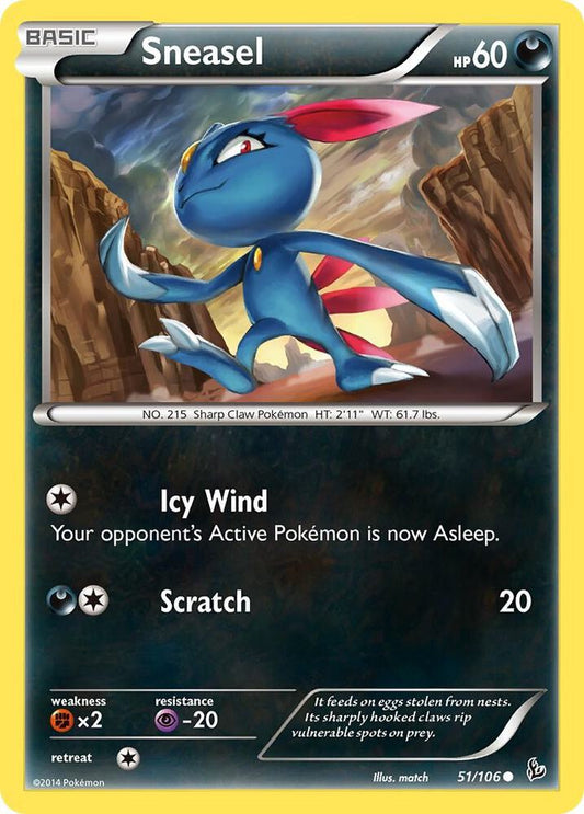 Pokemon Sneasel 51/106 Flashfire
