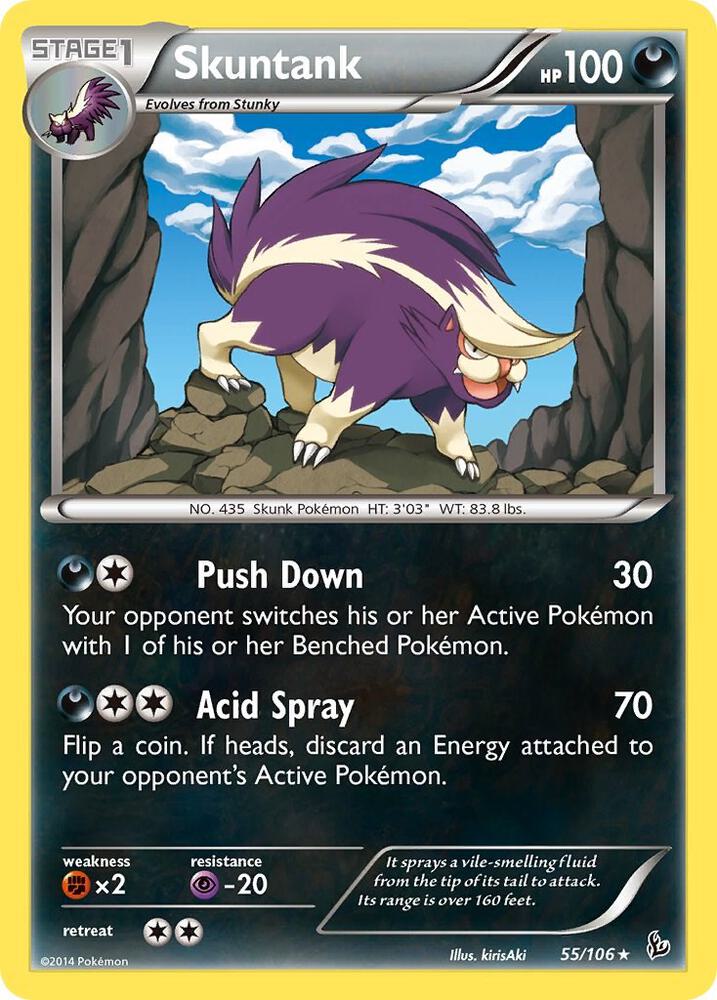 Pokemon Skuntank 55/106 Flashfire