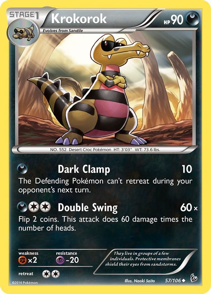 Pokemon Krokorok 57/106 Flashfire