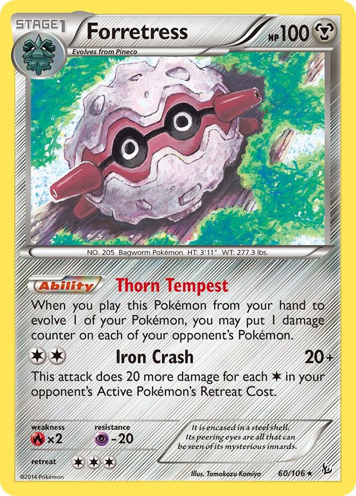 Pokemon Forretress 60/106 Flashfire
