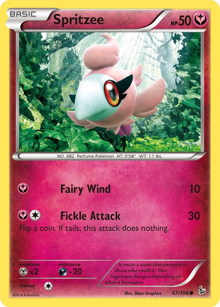 Pokemon Spritzee 67/106 Flashfire